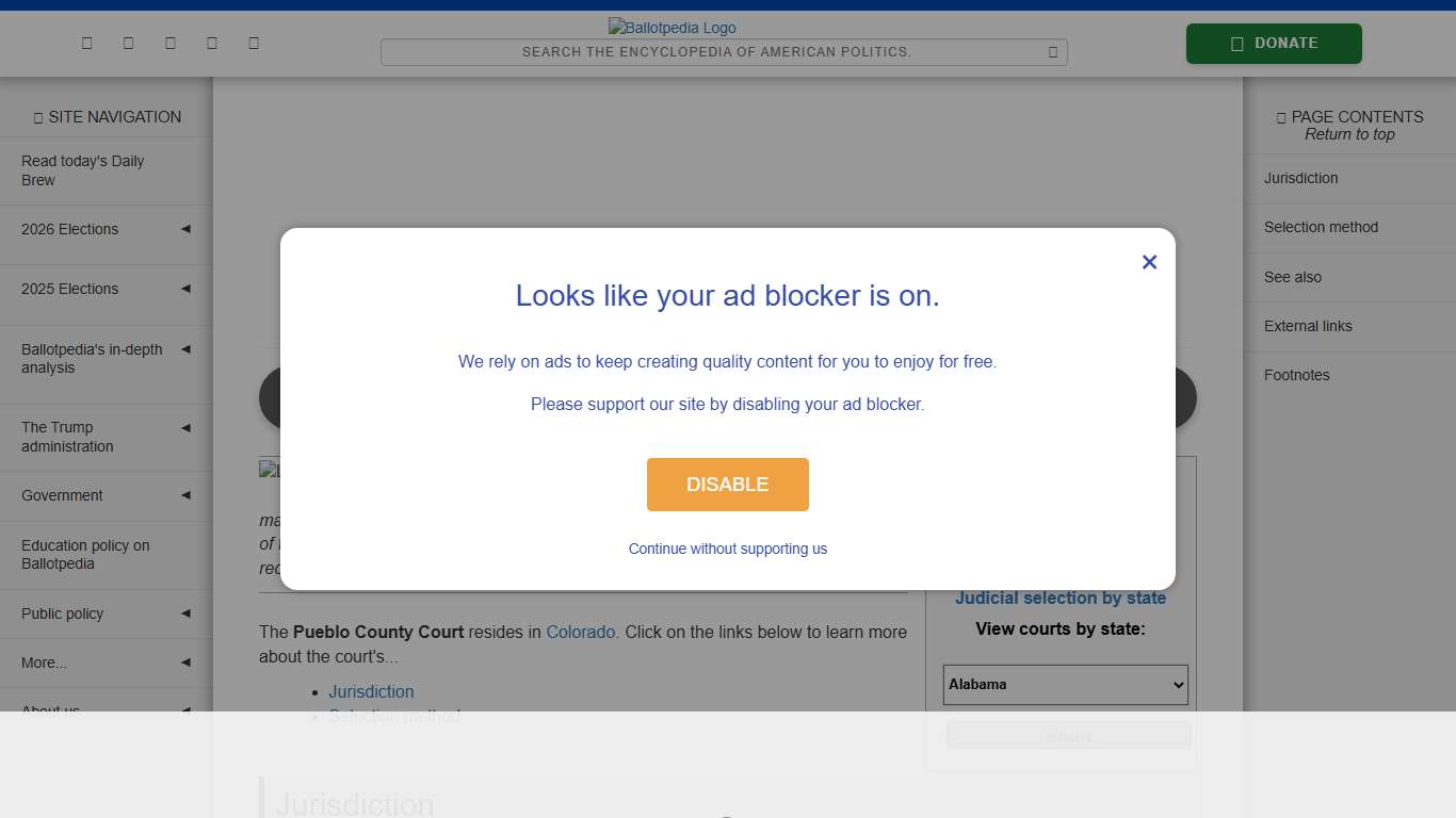 Pueblo County Court, Colorado - Ballotpedia
