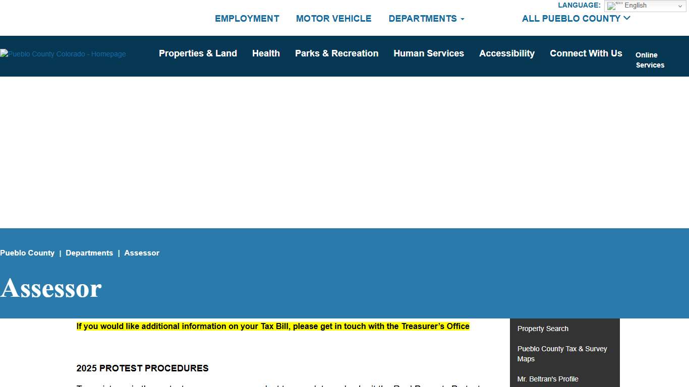 Assessor Pueblo County